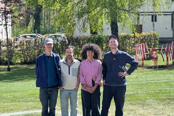 Fotocredit: Caritas Stadtteilarbeit
David Biegl, Florent Souly, Natyrë Elezi und Rasmus Exo (von links nach rechts)